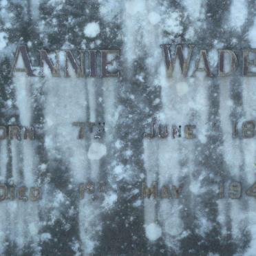 WADE Annie 1869-1945