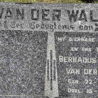 WALT Bernardus Rudolf, van der 1868-1937