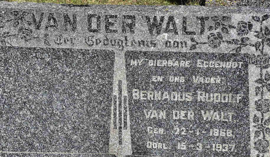 WALT Bernardus Rudolf, van der 1868-1937