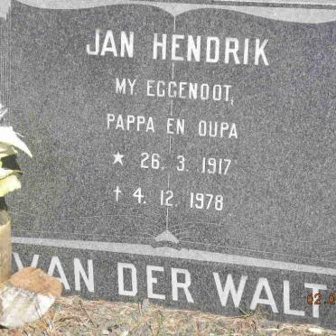 WALT Jan Hendrik, van der 1917-1978