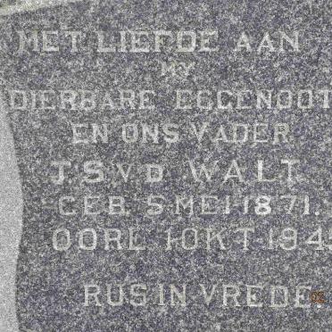 WALT J.S., vd 1871-1945