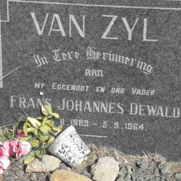 ZYL Frans Johannes Dewald, van 1889-1964