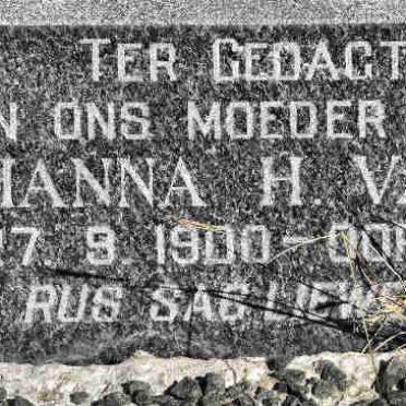 ZYL Johanna H., van 1900-1988