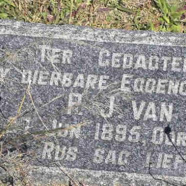 ZYL P.J., van 1895-1958