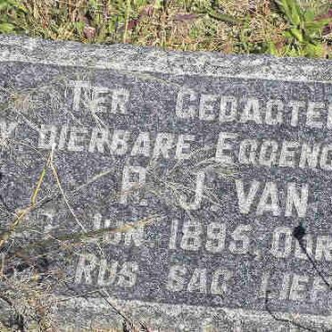ZYL P.J., van 1895-1958
