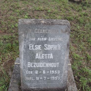 BEZUIDENHOUT Elsie Sophia Aletta 1953-1957