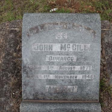 McGILL John 1877-1945