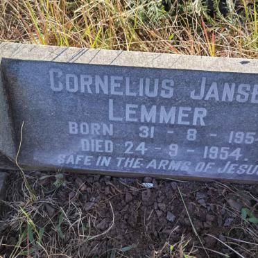 LEMMER Cornelius Jansen 1954-1954