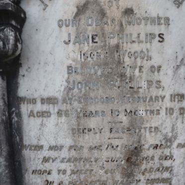 PHILLIPS Jane nee WOOD -1906 