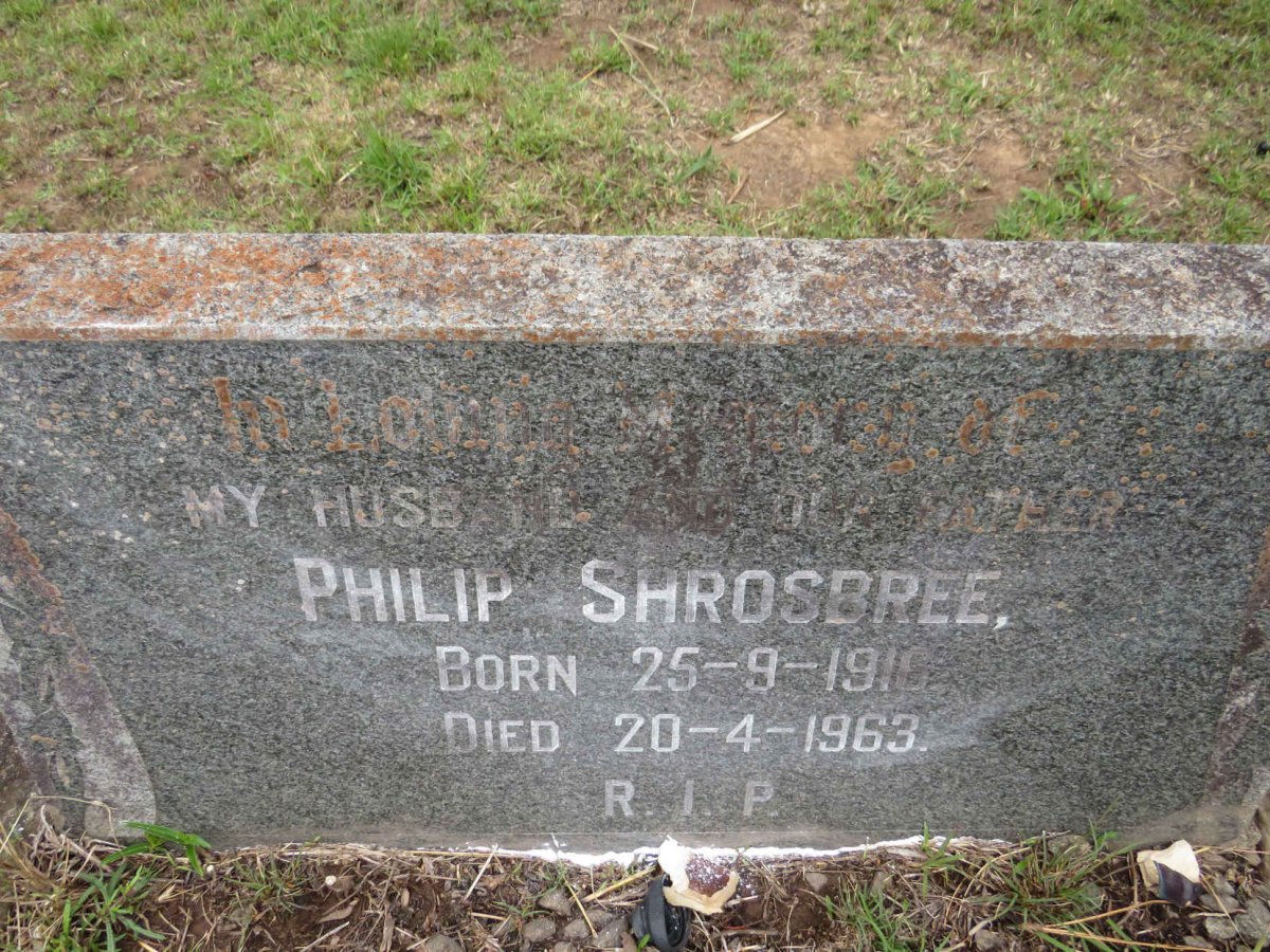 SHROSBREE Philip 1916-1963