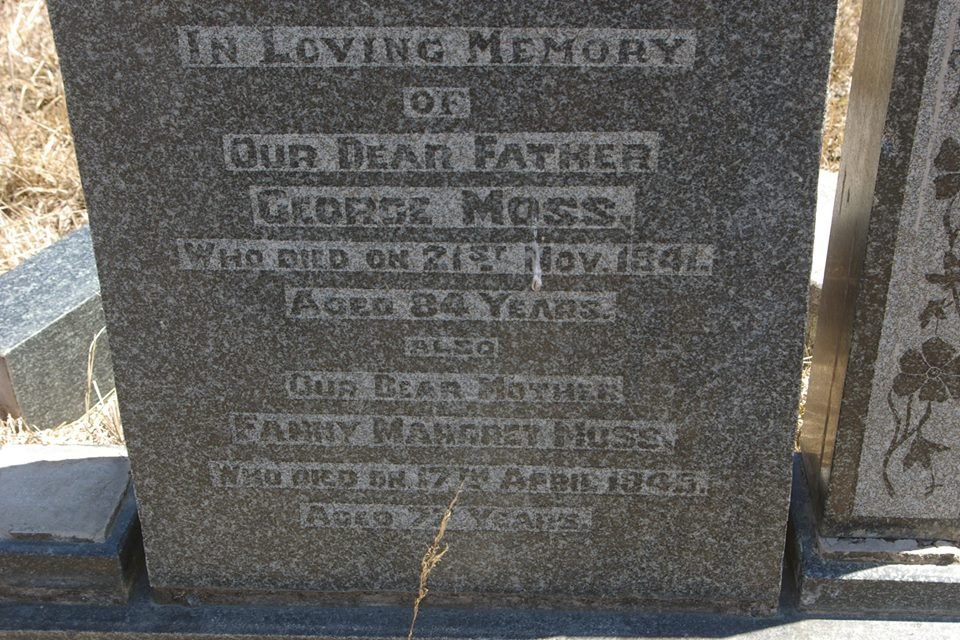 MOSS George -1941 & Fanny Margret -1945