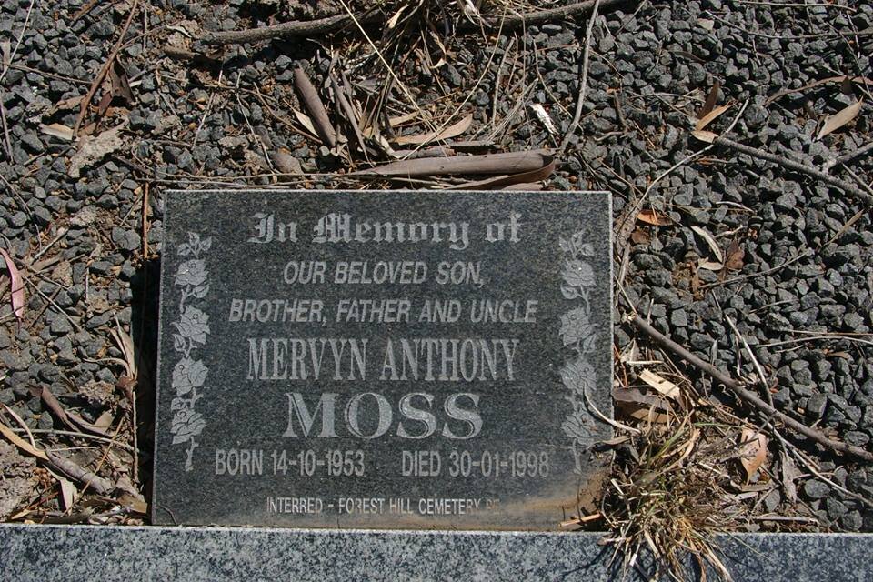 MOSS Mervyn Anthony 1953-1998