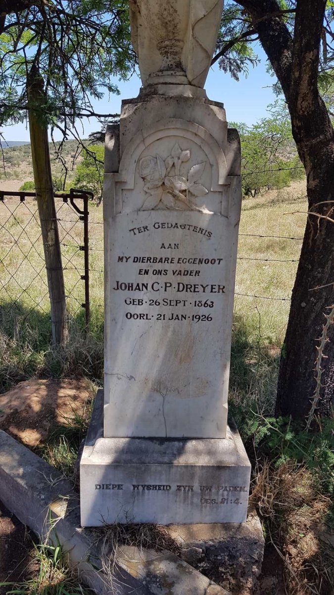 DREYER Johan C.P. 1863-1926 &amp; Hester S. PIETERSE 1871-1857