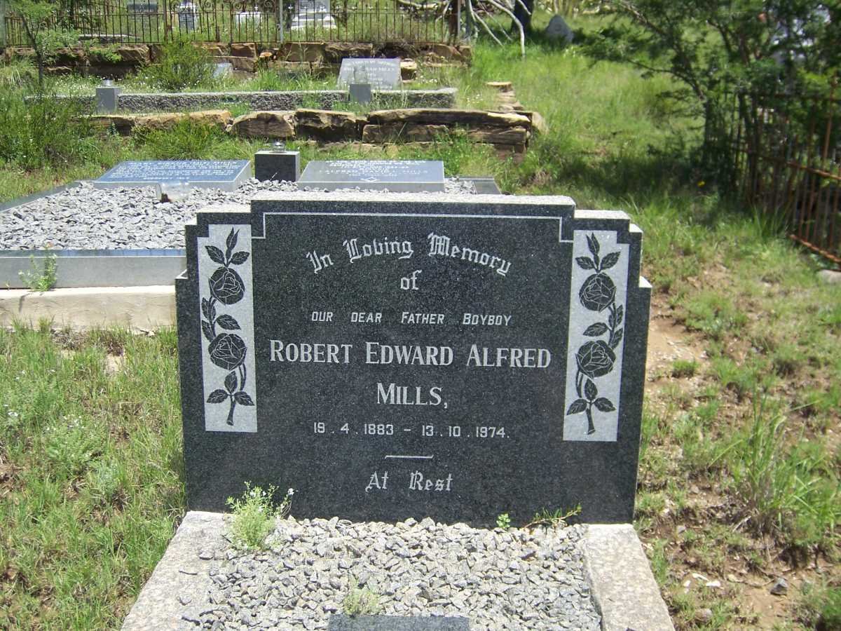 MILLS Robert Edward Alfred 1883-1974