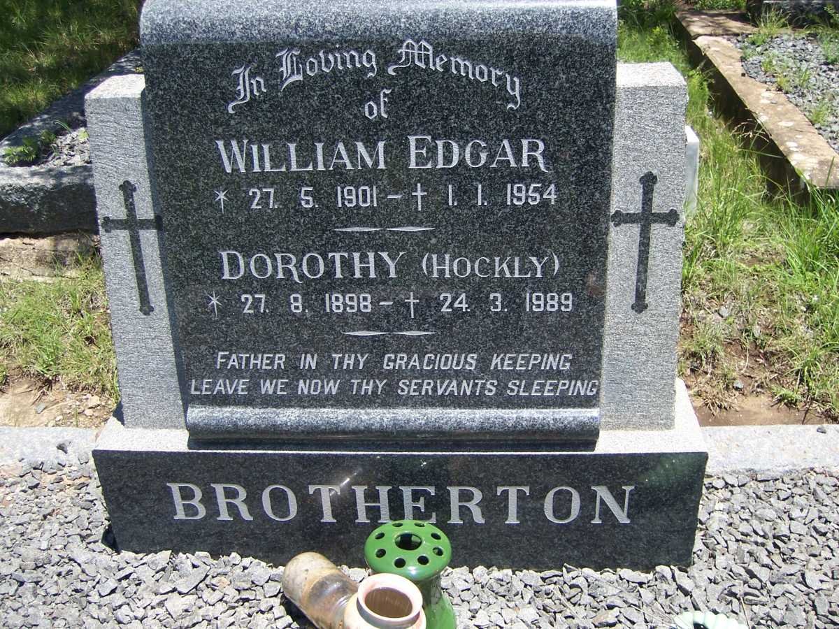 BROTHERTON William Edgar 1901-1954 &amp; Dorothy HOCKLY 1898-1989