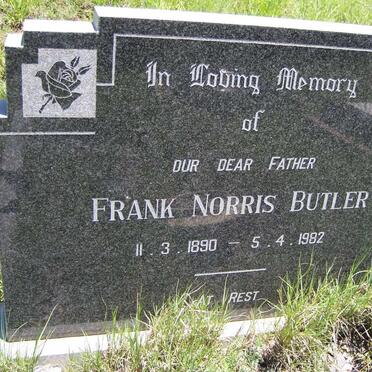 BUTLER Frank Norris 1890-1982