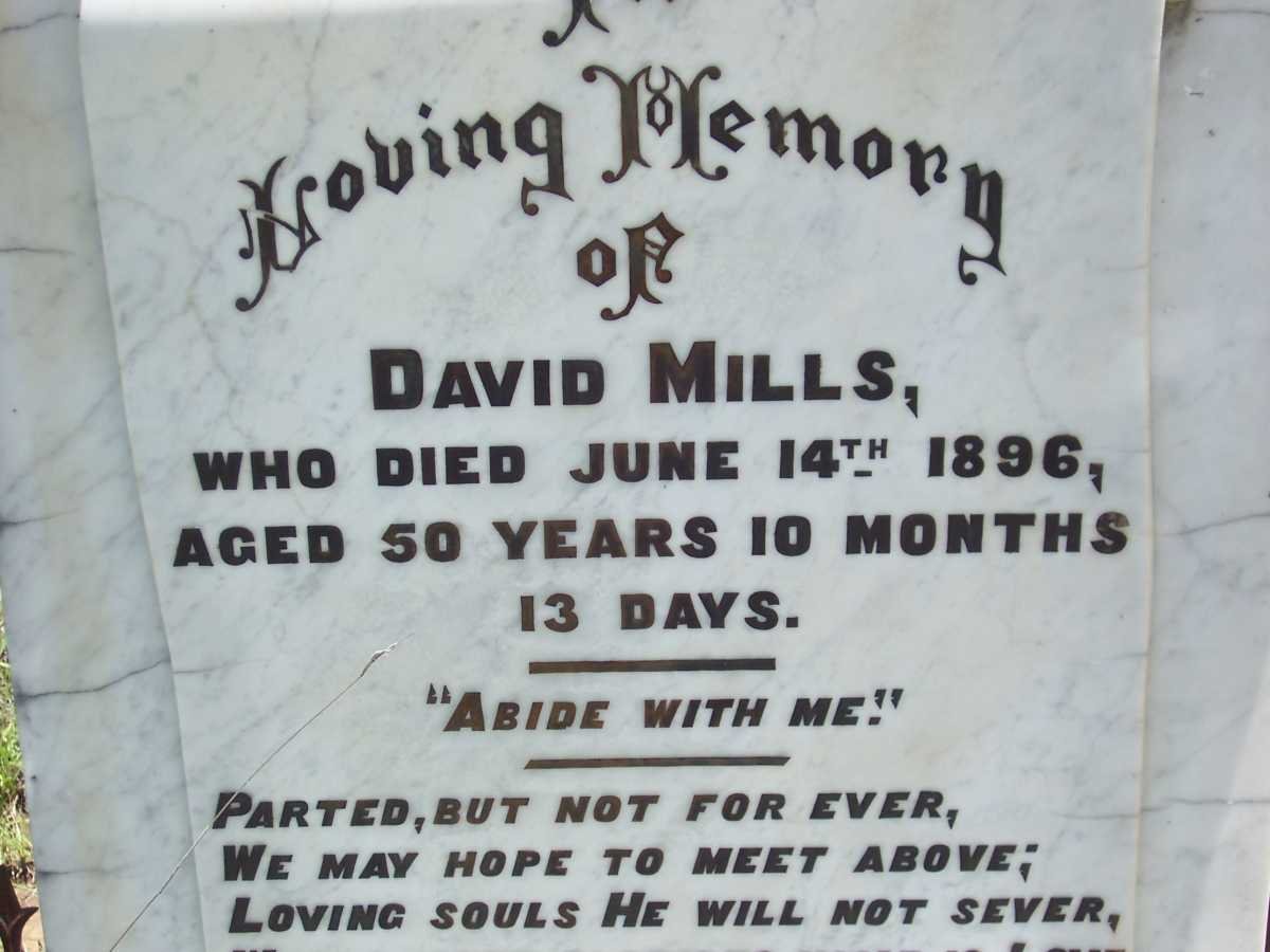 MILLS David -1896