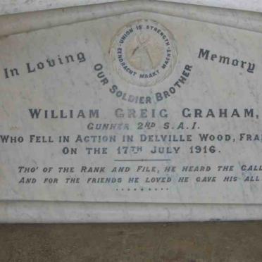 GRAHAM William Greig -1916