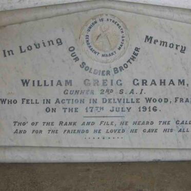 GRAHAM William Greig -1916