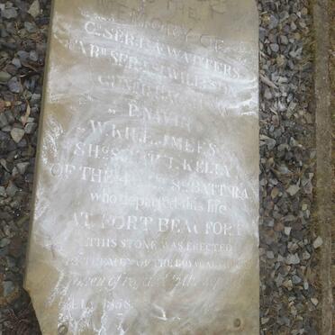 2. Soldiers' memorial stone - erected July 1858