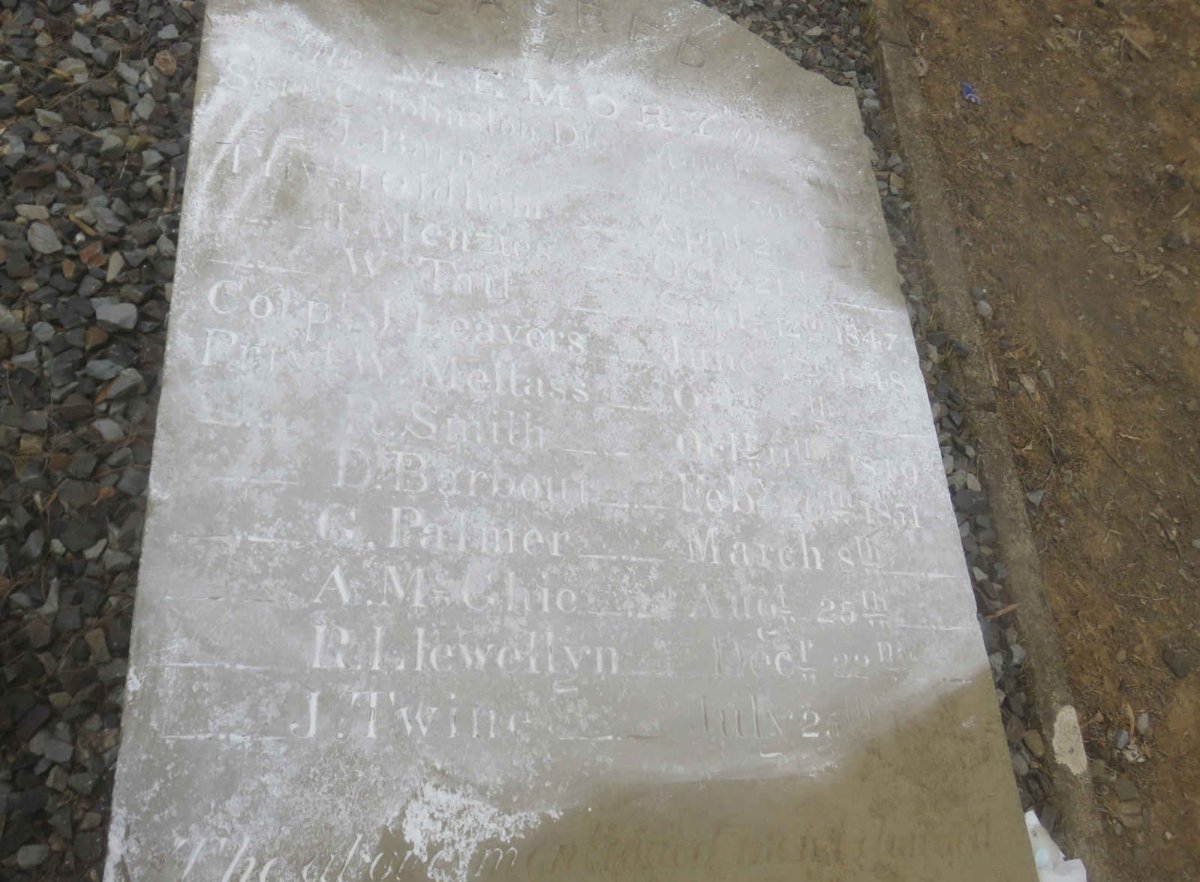 9th Company Royal Sappers & Miners who died between 1846 & 1852