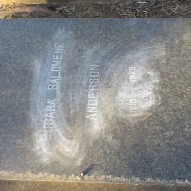ANDERSON Susara Salomene 1915-1975