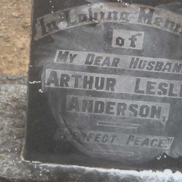 ANDERSON Arthur Leslie