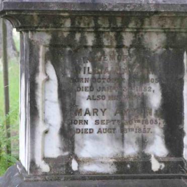 AYTON William 1805-1852 &amp; Mary 1805-1857
