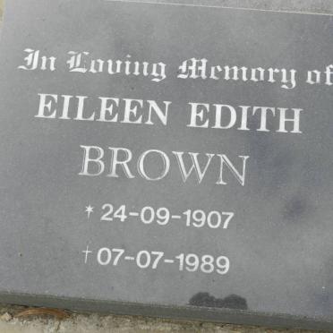 BROWN Eileen Edith 1907-1989