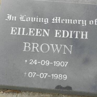 BROWN Eileen Edith 1907-1989