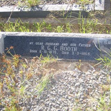 BOOTH R.G.G. 1878-1965