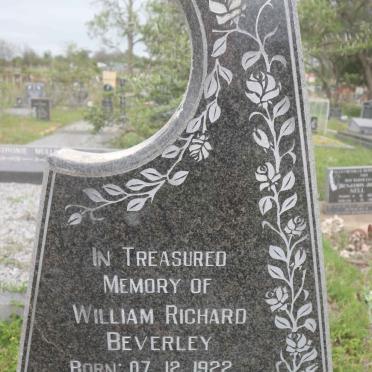 BEVERLEY William Richard 1922-1992