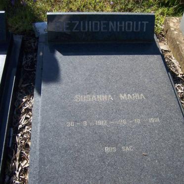 BEZUIDENHOUT Susanna Maria 1912-1991