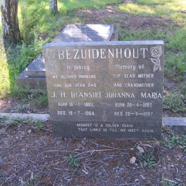 BEZUIDENHOUT J.H.  1897-1964 &amp; Johanna Maria 1897-1987