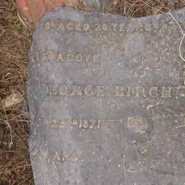 BIRCH William Henry George -1871 &amp; Jane Ann -1868