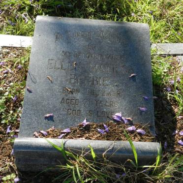 BEGBIE Ellen Mathilda born GIETZMAN