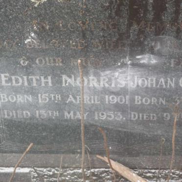 BOTHA Johan Christiaan 1882-1958 &amp; Edith Norris LONG 1901-1953
