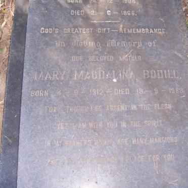 BODILL Mary Magdalina 1912-1988