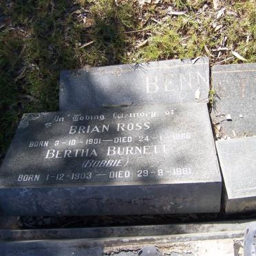 BENNETT Brian Ross 1901-1966 &amp; Bertha Burnette 1903-1981