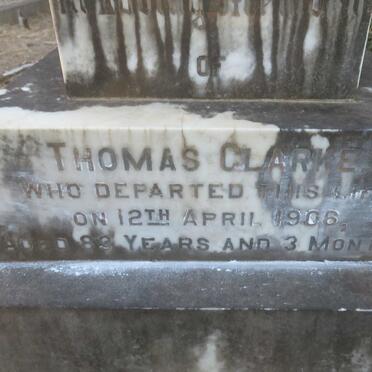 CLARKE Thomas -1906 &amp; Elizabeth -1901