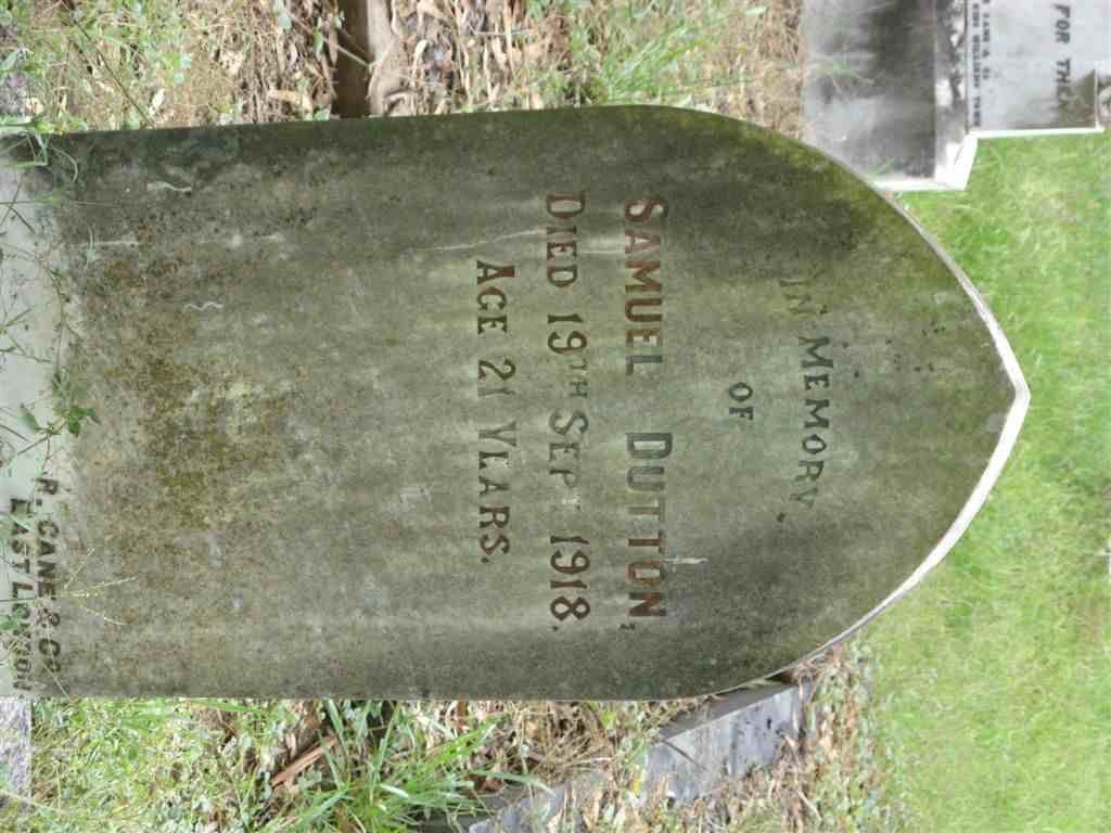 DUTTON Samuel -1918