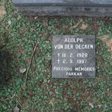 DECKEN Adolph, von der 1928-1997