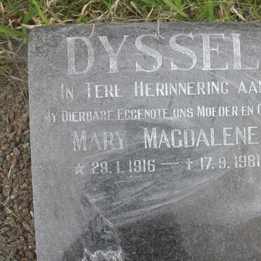 DYSSEL Mary Magdalene 1916-1981