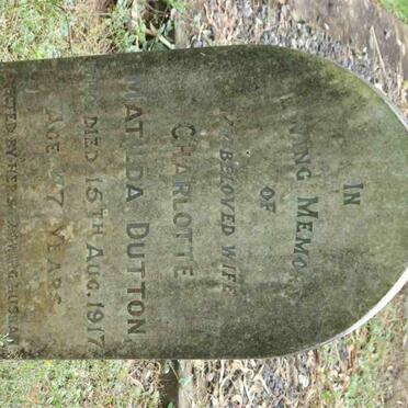 DUTTON Charlotte Matilda - 1917