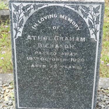 DICKASON Athol Graham -1929