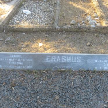 ERASMUS Hendrik 1852-1933 &amp; Franzina 1855-1967 :: ERASMUS Carel 1882-196? &amp; Gertruida 1888-1935