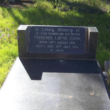 EATON Frederick, LOFTIE- 1891-1974