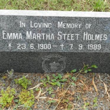 HOLMES Emma Martha Steet 1900-1989