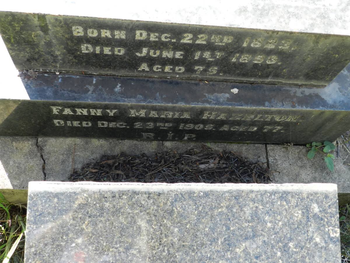 HAZELTON Fanny Maria -1905