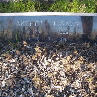HOSKYN Annette 1926-1980